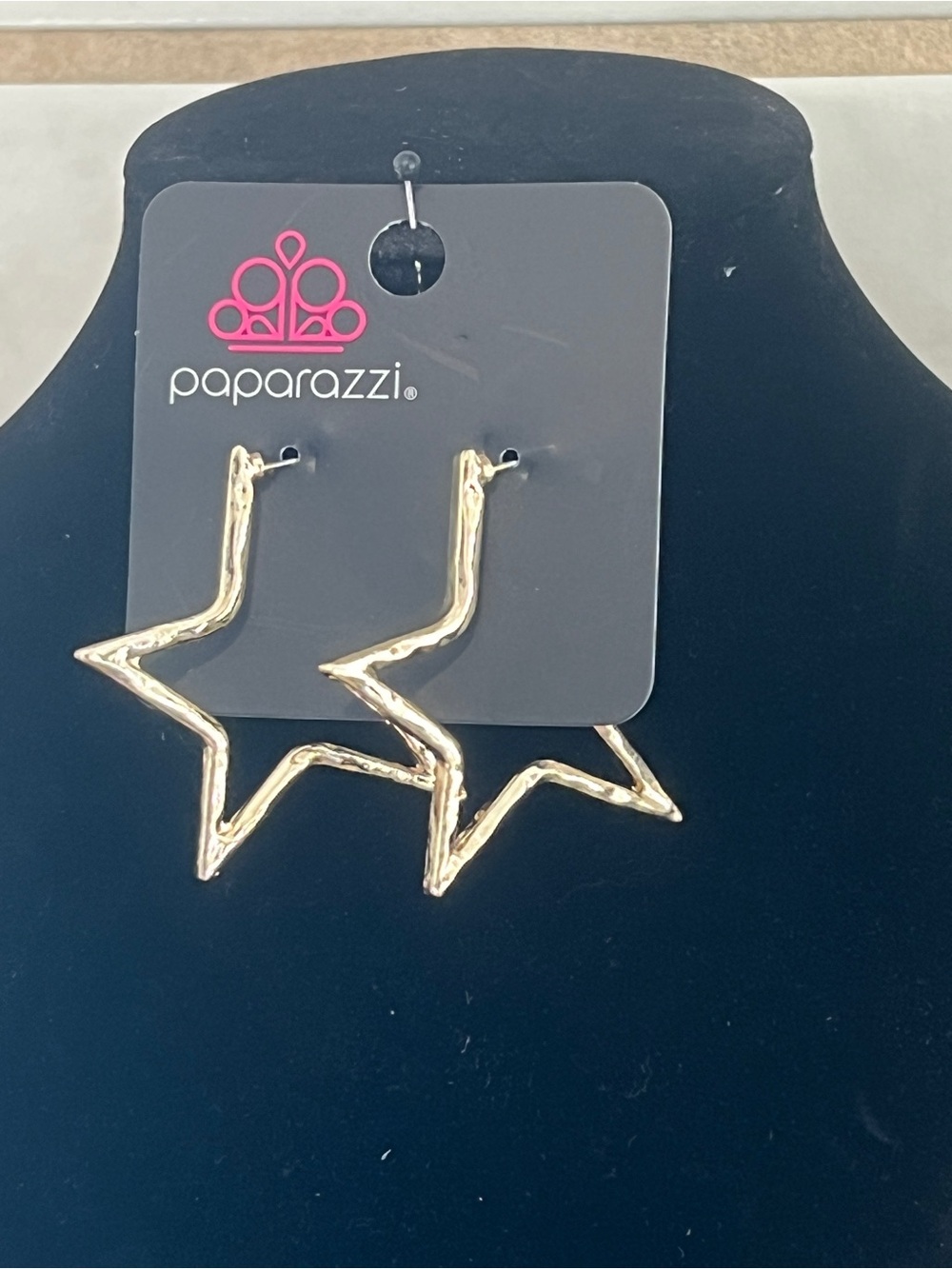 Paparazzi Gold Star Hoop Earrings